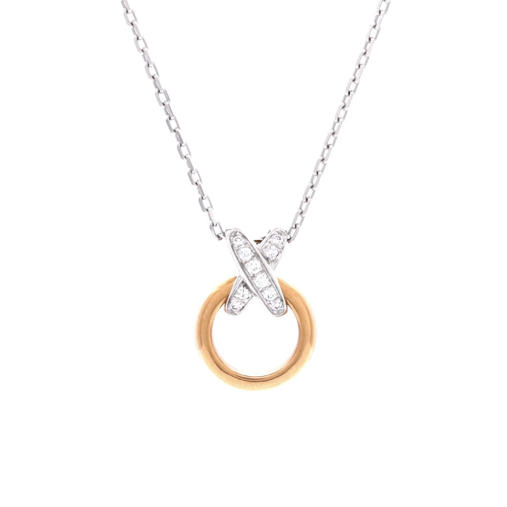 Chaumet Jeux de Liens Circle Pendant Necklace